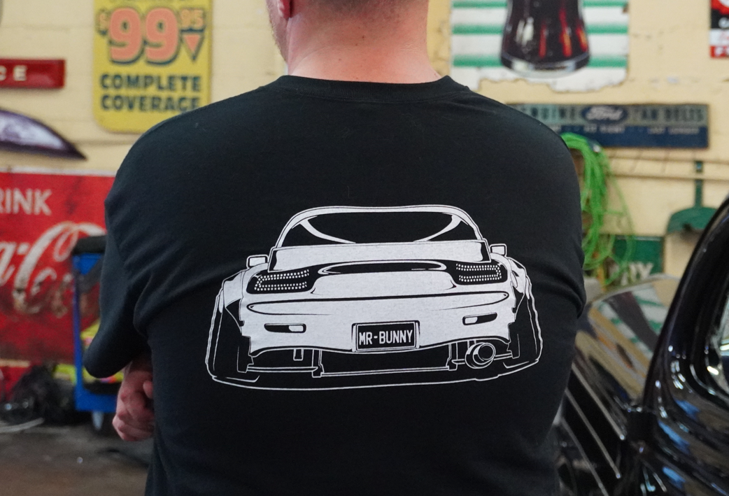 RX7 Rear - Short Sleeve - Black