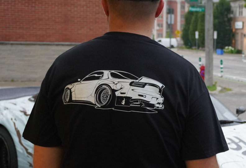 RX7 Side - Short Sleeve - Black